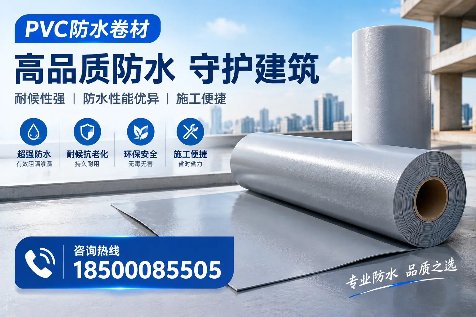 PVC防水卷材的防水效果评测，适合洛阳的科学依据